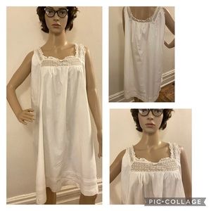 1930’s white cotton night dress